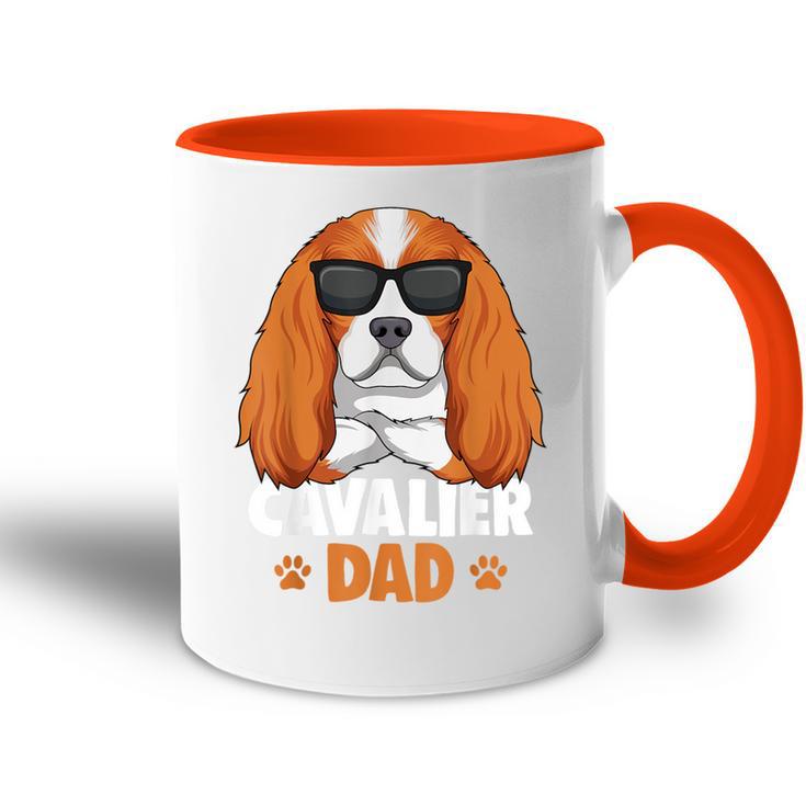 Herren Cavalier King Charles Spaniel Dad Hunde Papa Herrchen Tasse Zweifarbig