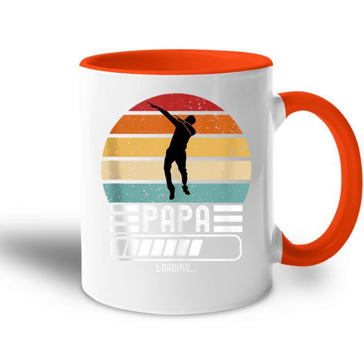 Herren Lustig Papa Loading Bald Papaater Ich Werde Papa Tasse Zweifarbig