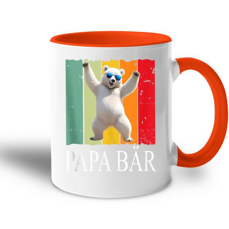 Herren Papa Bäratertag Retroater & Opa Geschenk Geburtstags Tasse Zweifarbig