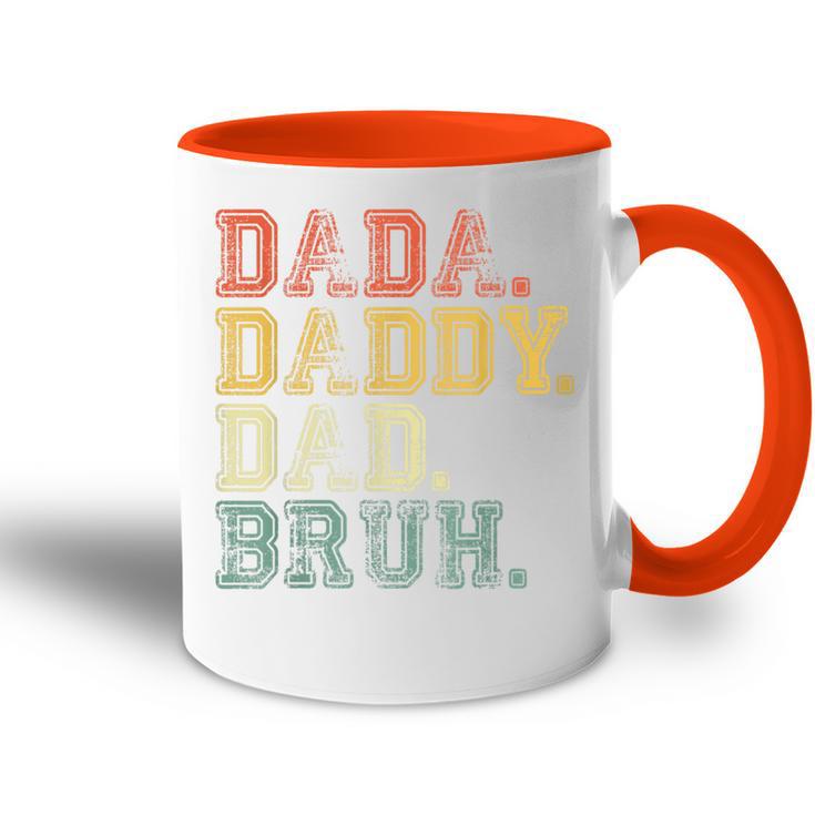 Herren Papa Papa Papa Bruh Lustigerater Tasse Zweifarbig