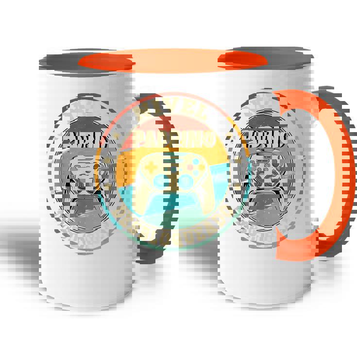 Hombre Padrino Nivel Desbloqueado Regalo Padrino Accent Mug