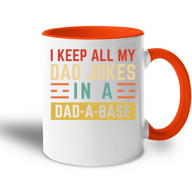 Ich Behalte Alle Witze Meinesaters In Einem Papa Imintage-Stil Tasse Zweifarbig