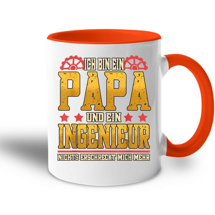 Ich Bin Papa Und Ein Ingenieur Nichts Erschrechrechmich Mehr Tasse Zweifarbig