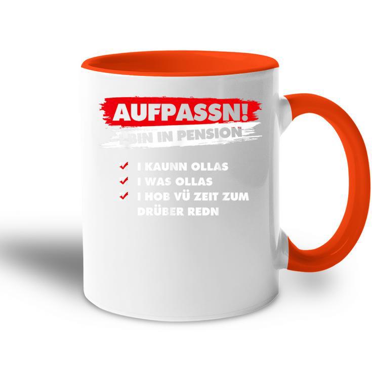 Ich Bin In Pension Ich Kann Alles Ich Weiß Alles Tasse Zweifarbig