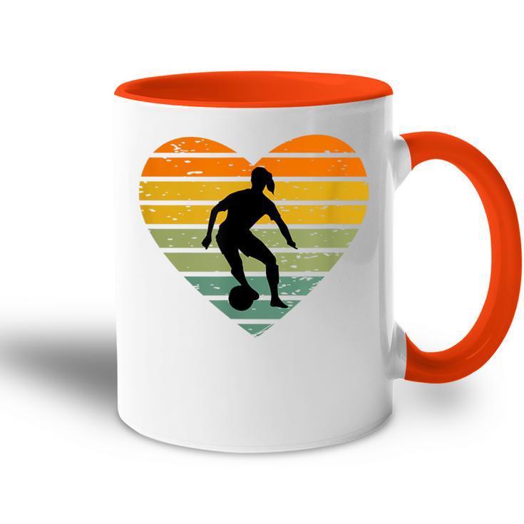 Ich Liebe Frauenfußball Damenmannschaft Fußball Fußballerin Tasse Zweifarbig