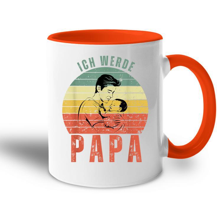 Ich Werde Papa 2024 Geschenkeen Für Werdendeater Tasse Zweifarbig