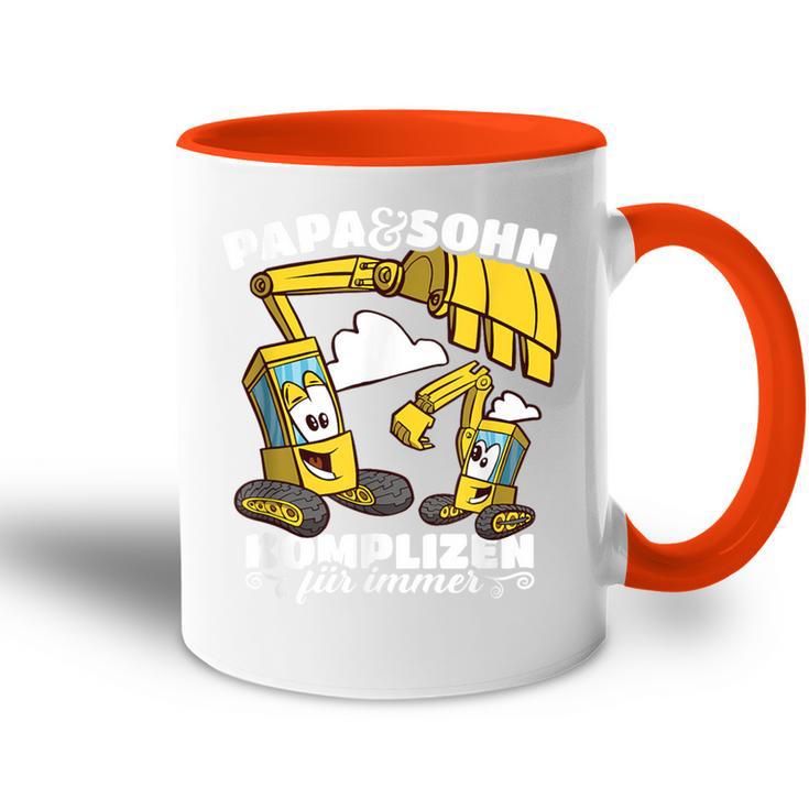 Komplizen Für Immer Digger Papa Und Son Partnerlook Tasse Zweifarbig