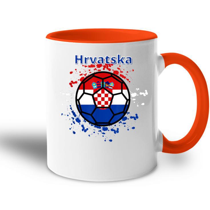 Kroatien Fußball Fan Trikot Kroatische Flagge Hrvatska Tasse Zweifarbig