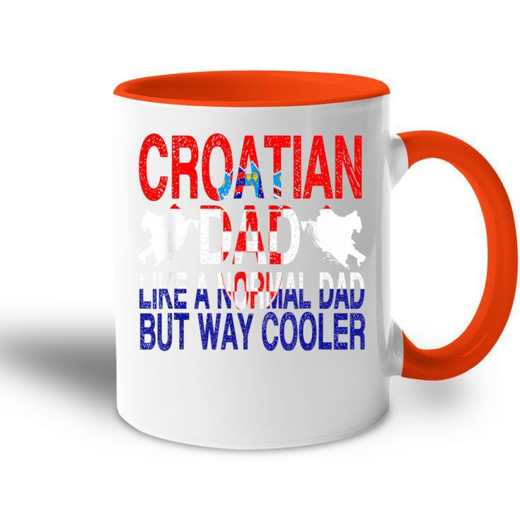 Kroatischerater Kroatischeratertag Tasse Zweifarbig