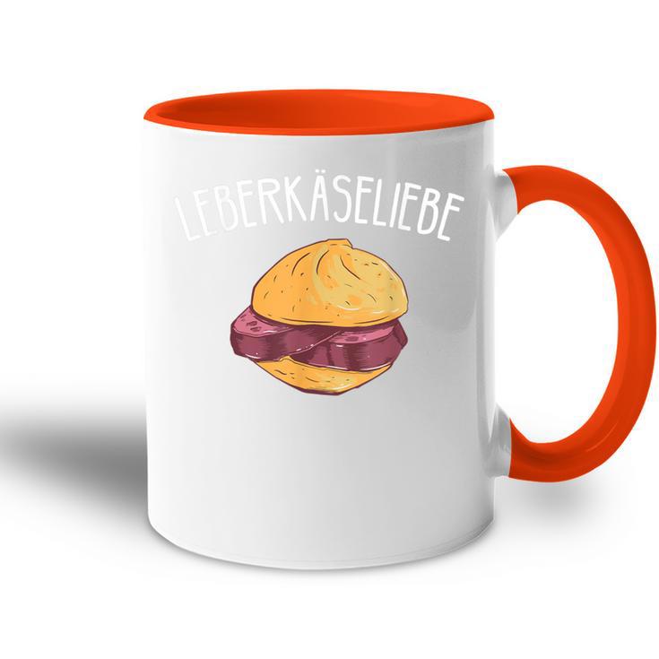 Leberkäse Liebe I Leberkas Fleischkäse Motiv Für Metzger Tasse Zweifarbig