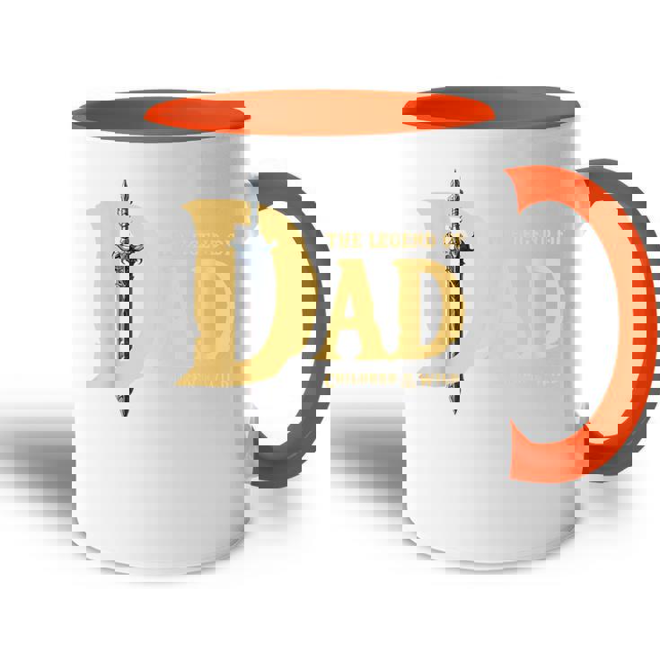 Legend Of Dad – Best Dad Ever For Retroideo Game Fans Accent Mug