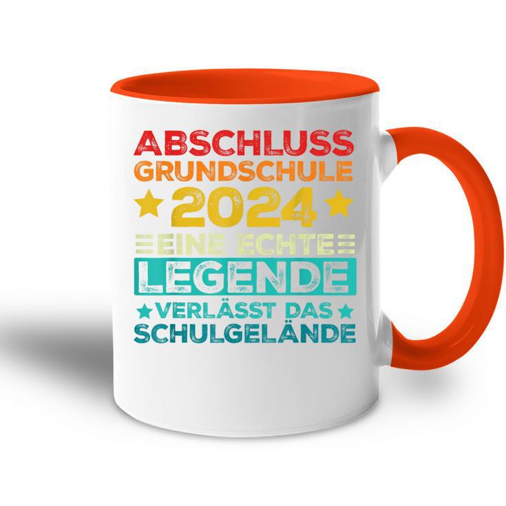 Legendeerlässt Schulgelände Abschluss Grundschule 2024 Tasse Zweifarbig