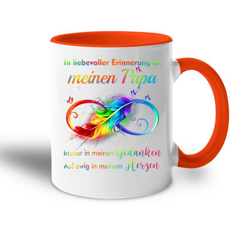 In Liebevoller Erinnerung An Meinen Papa Immer In Meinen Tasse Zweifarbig