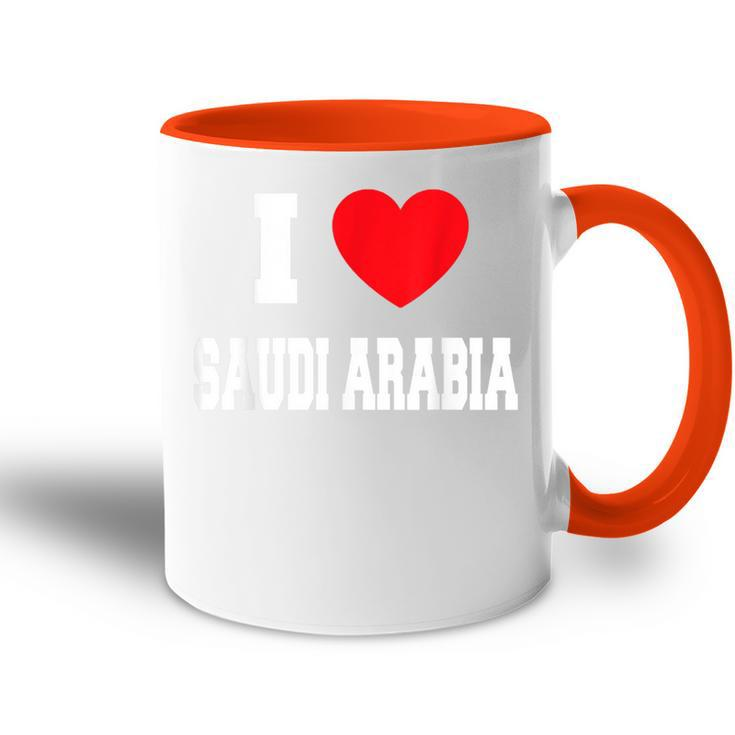 I Love Saudi Arabia Tasse Zweifarbig