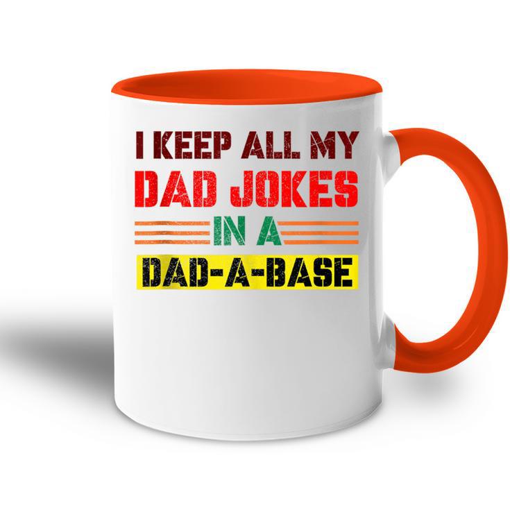 Lustige Papa-Witze In Dad-A-Base-Vintage Zumatertag Heilig Tasse Zweifarbig