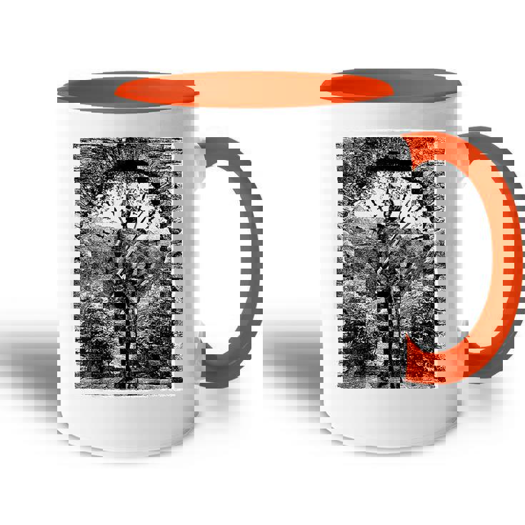 Medieval Oculto Guerrero Esqueleto Grungy Arte Estético Oscuro Accent Mug