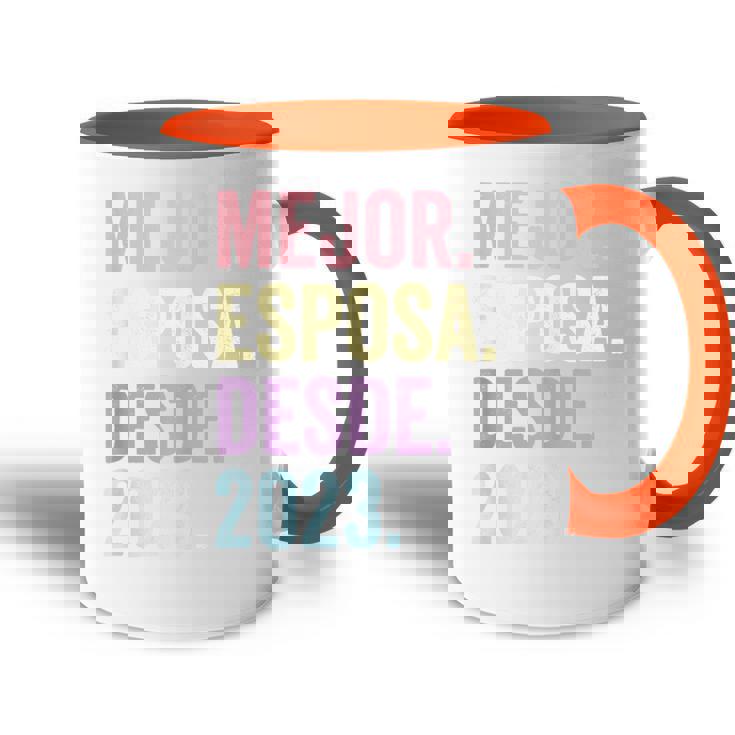Mejor Esposa Desde 2023 1 Aniversario De Boda 1 Año Accent Mug