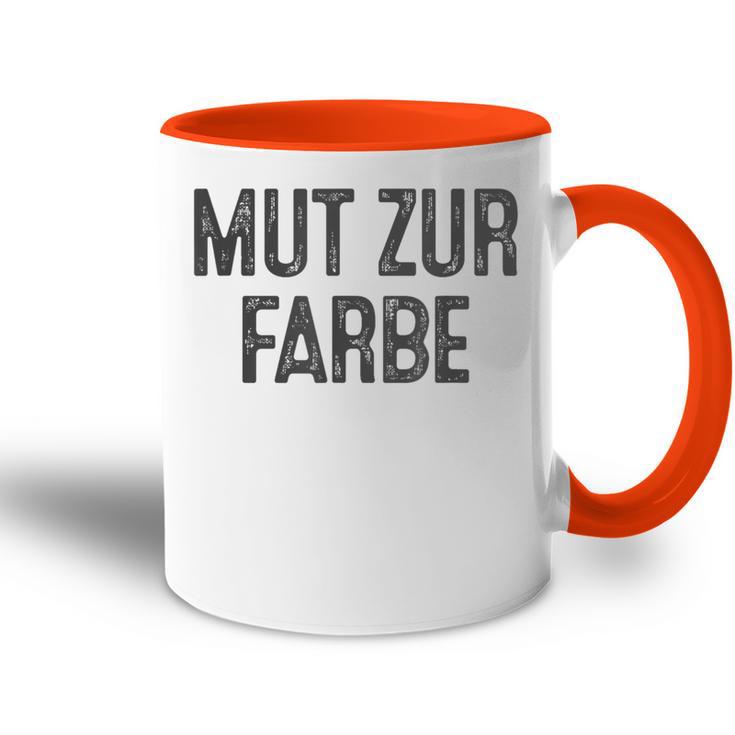 Mut Zur Farbe Tasse Zweifarbig