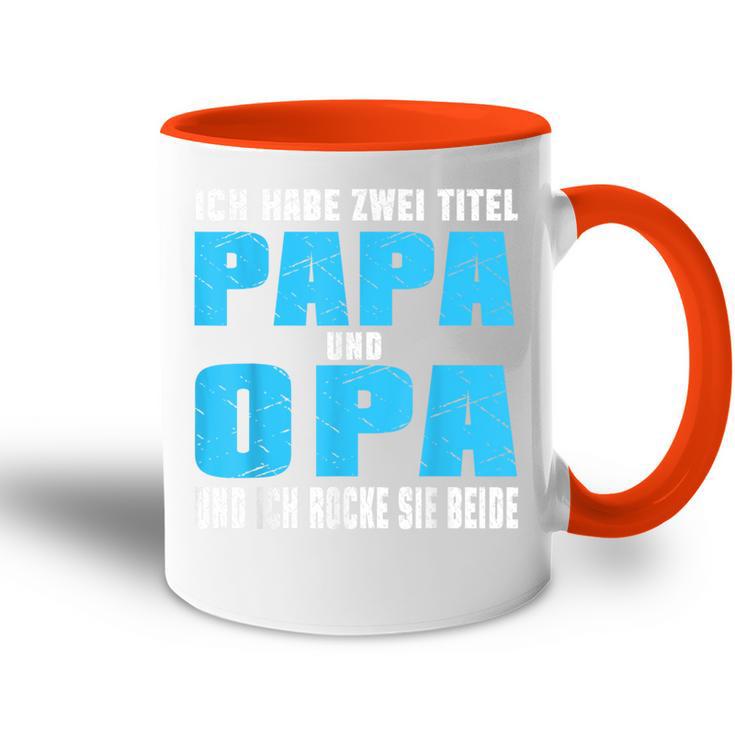 Opa Atertag Papa Spruch Grossvater Geschenk Tasse Zweifarbig