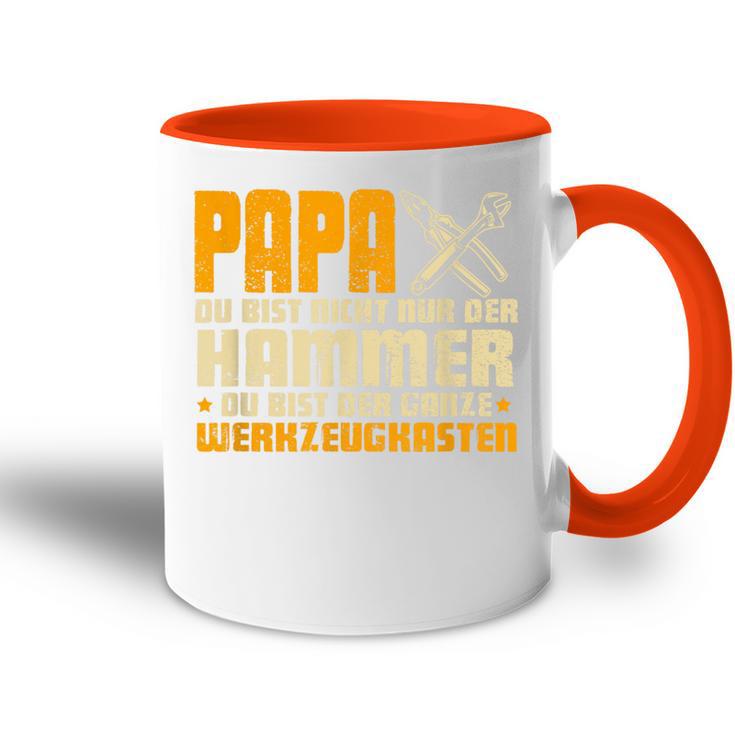 Papa Bist Der Whole Werkzeugkasten Father's Day Tasse Zweifarbig