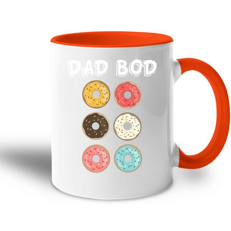 Papa Bod Lustige Donuts Tasse Zweifarbig