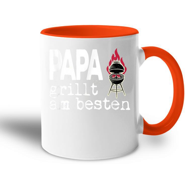 Papa Grillt Am Beste Griller Am Ort Tasse Zweifarbig