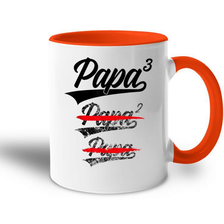 Papa Hoch 3 Kinderder Wernder Papa German L Tasse Zweifarbig