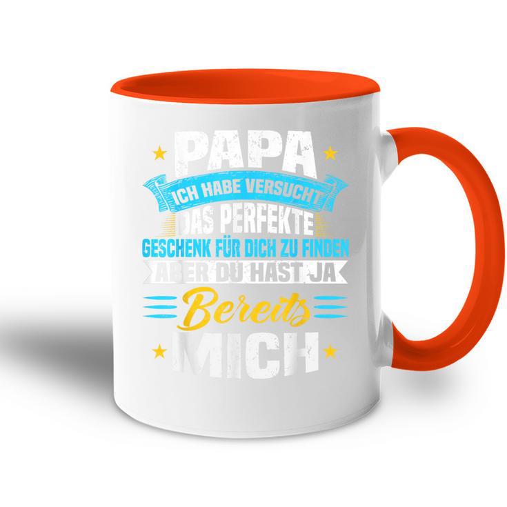 Papa Ich Habeersucht Das Perfekte Geschenk Zu Finden Tasse Zweifarbig