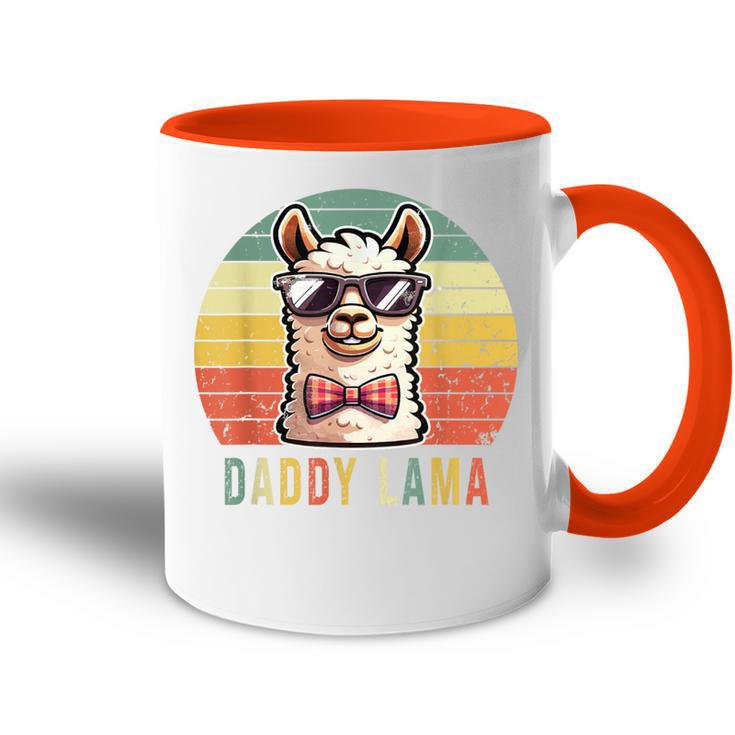 Papa Lama Lustiges Lama Alpaka Tasse Zweifarbig