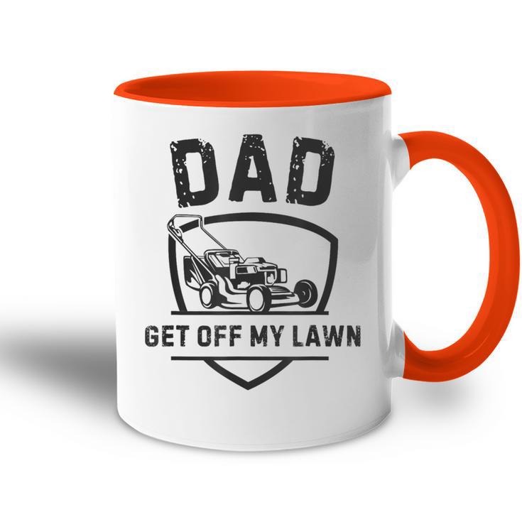 Papa Rasen Mähen Garten Landschaft Papa Witze Lustigatertag Tasse Zweifarbig