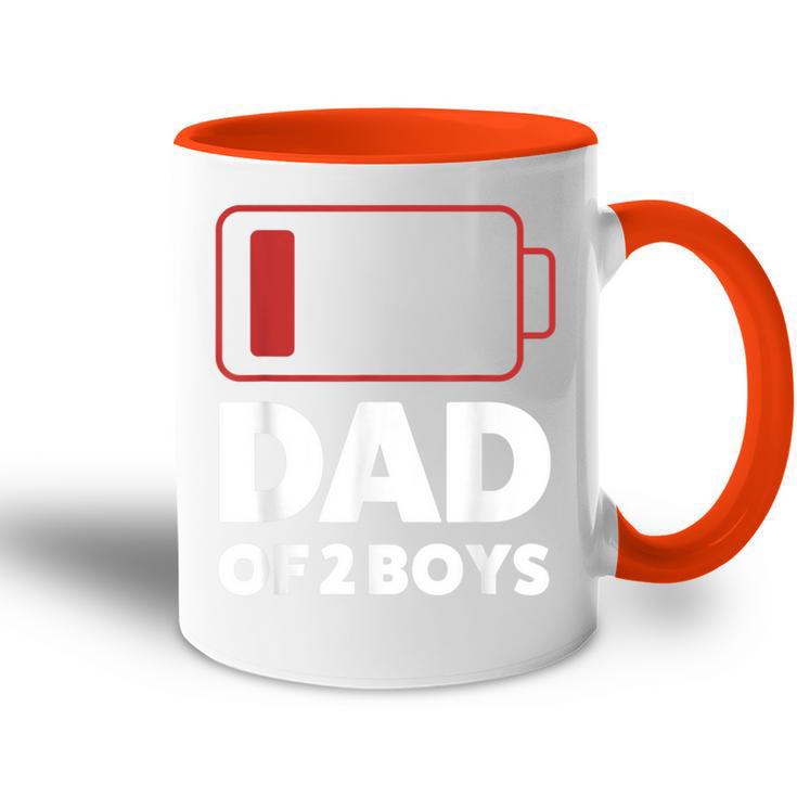 Papaon 2 Boys Papa Des Son Tasse Zweifarbig