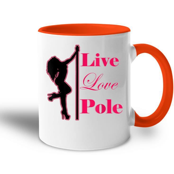 Pole Dance Live Love Pole Dance Tasse Zweifarbig