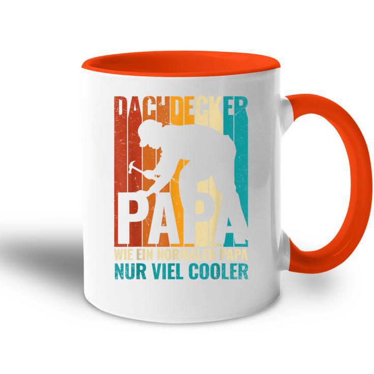 Roofer Papa Nur Cooleratertag Stolze Dachdeckerei Tasse Zweifarbig