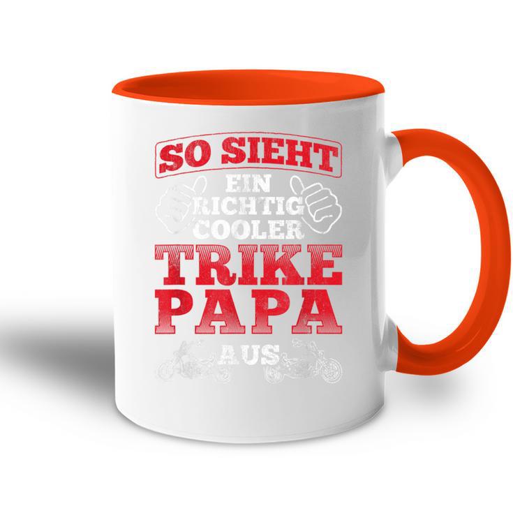 So Sieht Cooler Trike Papa Ausater Trike Tasse Zweifarbig