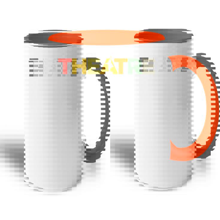 Teatro Obra Retro -Intage Actores Actriz Drama Teatro Accent Mug