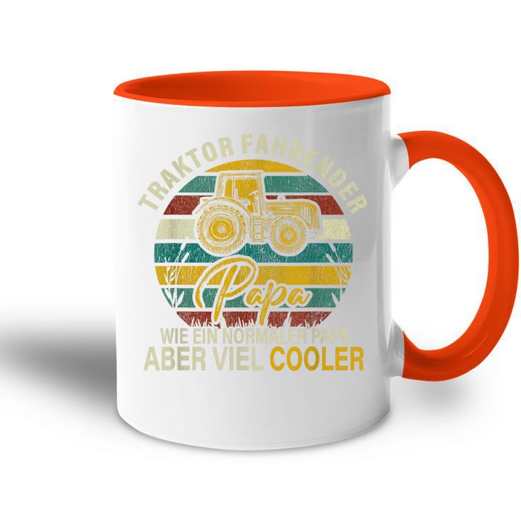 Traktor Driving Dad Cool Farmer Tasse Zweifarbig