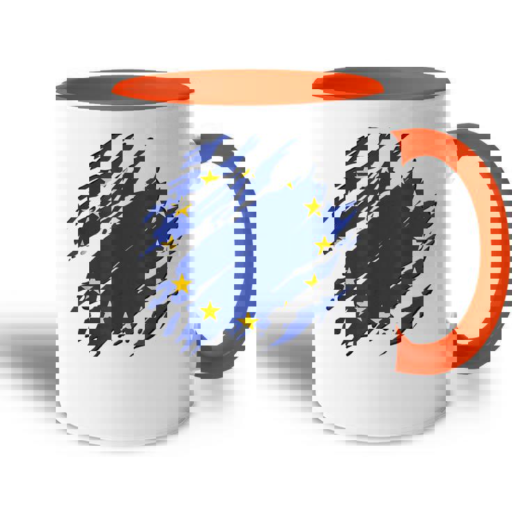 Unión Europea Bandera Europa Europa Bandera Europa Accent Mug