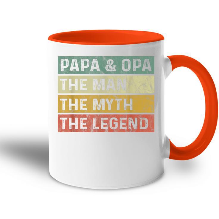 Vatertag Papa Father Day Männer Herren Papi Kinder Tasse Zweifarbig