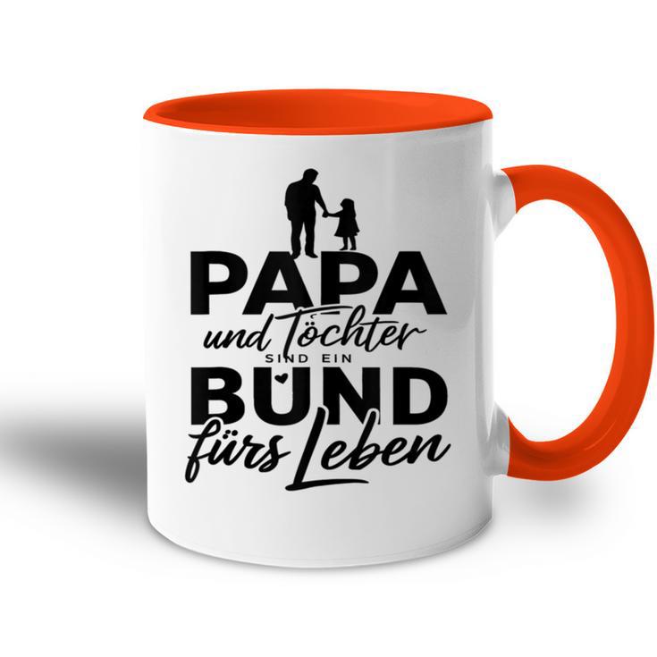 Vatertag Papa Tochter Freundschaft Papa Und Tochter Tasse Zweifarbig