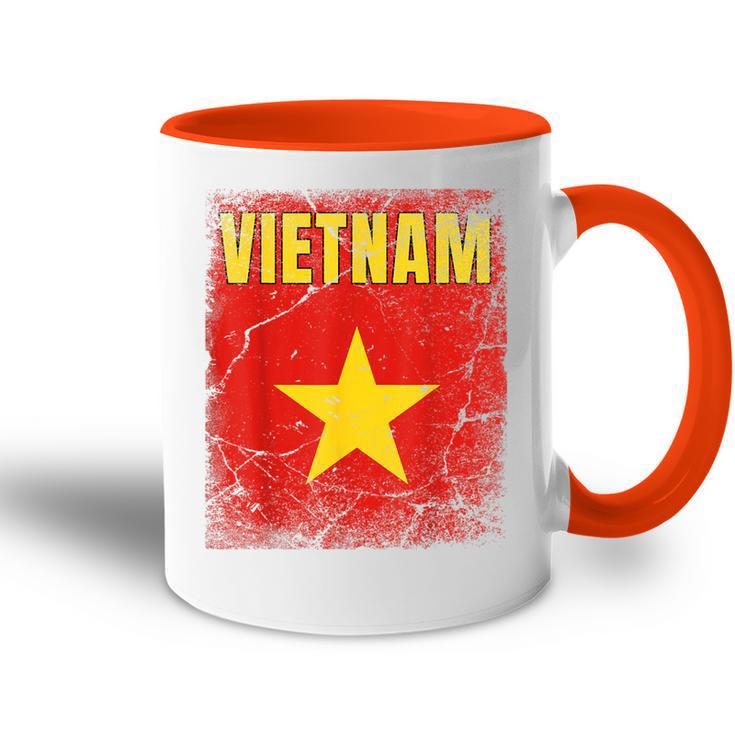 Vietnamietnamesischietnamietnam-Flagge Tasse Zweifarbig