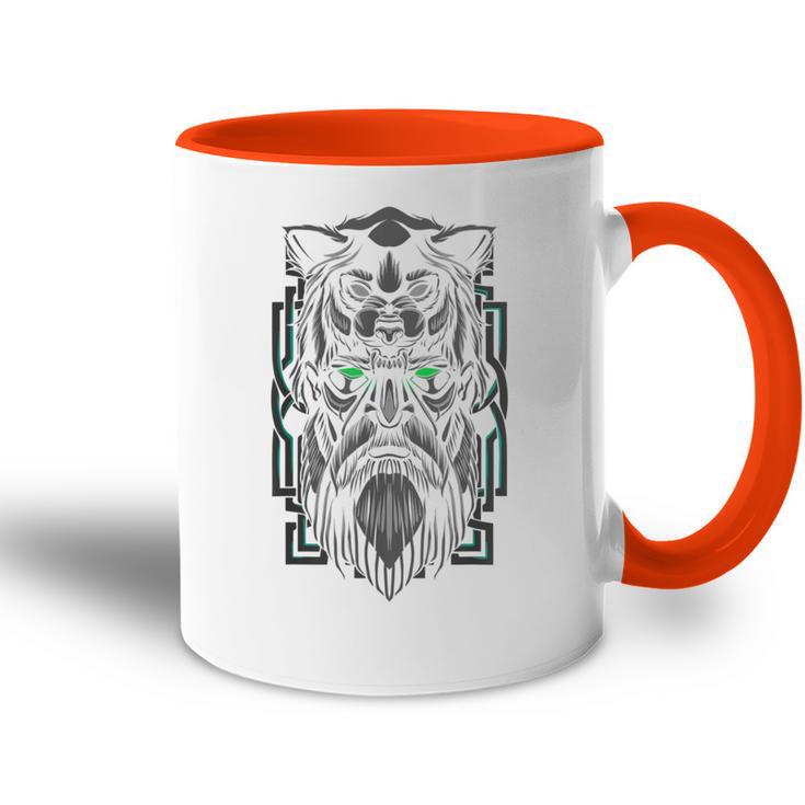 Viking Age Berserker Bärrieger Nordic Mythology Tasse Zweifarbig