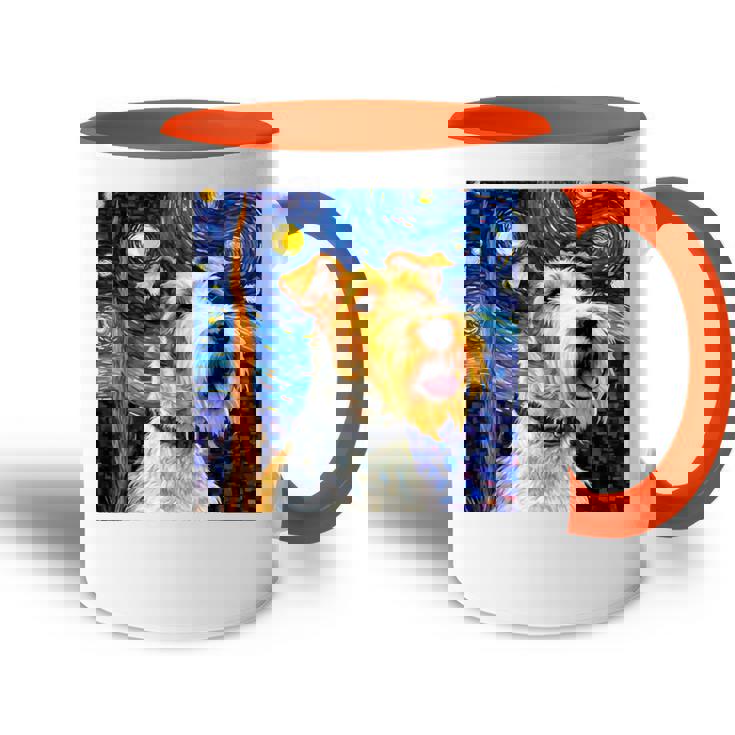 Wire Fox Terrier Noche Estrellada – Wire Fox Terrier Accent Mug