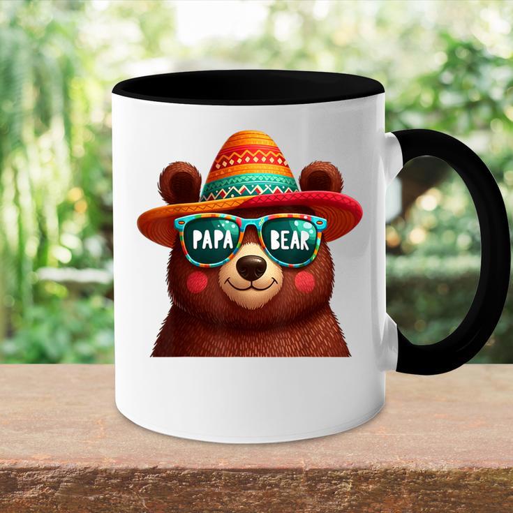 Bär Papa Bear Papaatertagsgeschenk Für Papa Spruch Lustig Tasse Zweifarbig