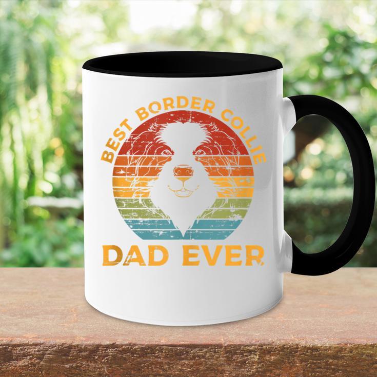 Bester Border Collie Papa Aller Zeitenatertag Hunde Tasse Zweifarbig