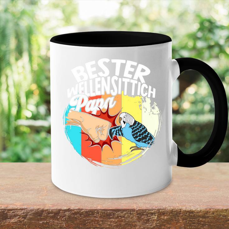 Bester Budgie Papa Bird Pet Budgie Tasse Zweifarbig