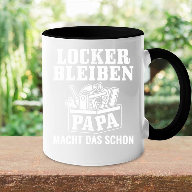 Bester Papa Handwerker Locker Bleiben Papa Macht Das Schon Tasse Zweifarbig