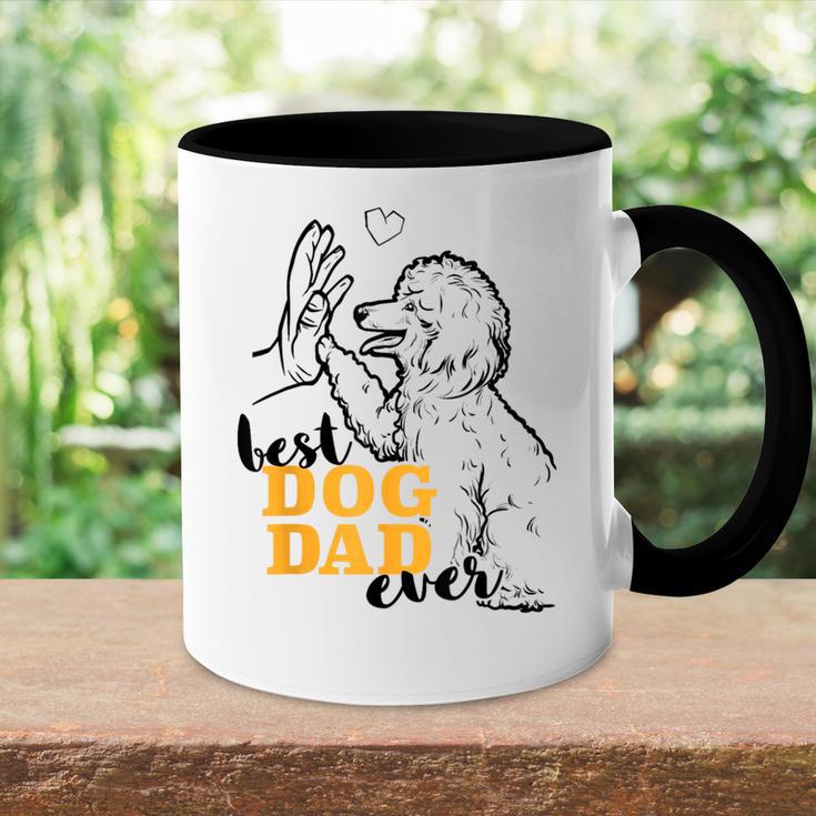 Bester Pudel Papa Pudel Tasse Zweifarbig