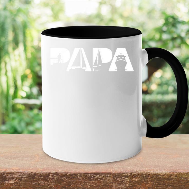 Boot Papa Retrointage Lustig Papa Boot Tasse Zweifarbig