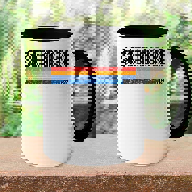 Calimera Italia Retro 70S 80S Style Manga Larga Accent Mug