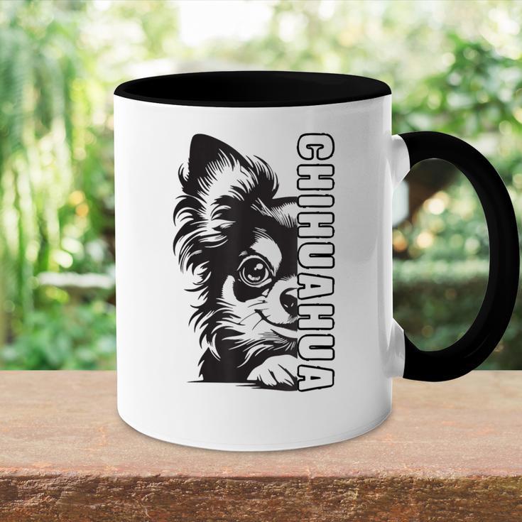 Chihuahua Hund Herrchen Frauchen Hunde Tasse Zweifarbig